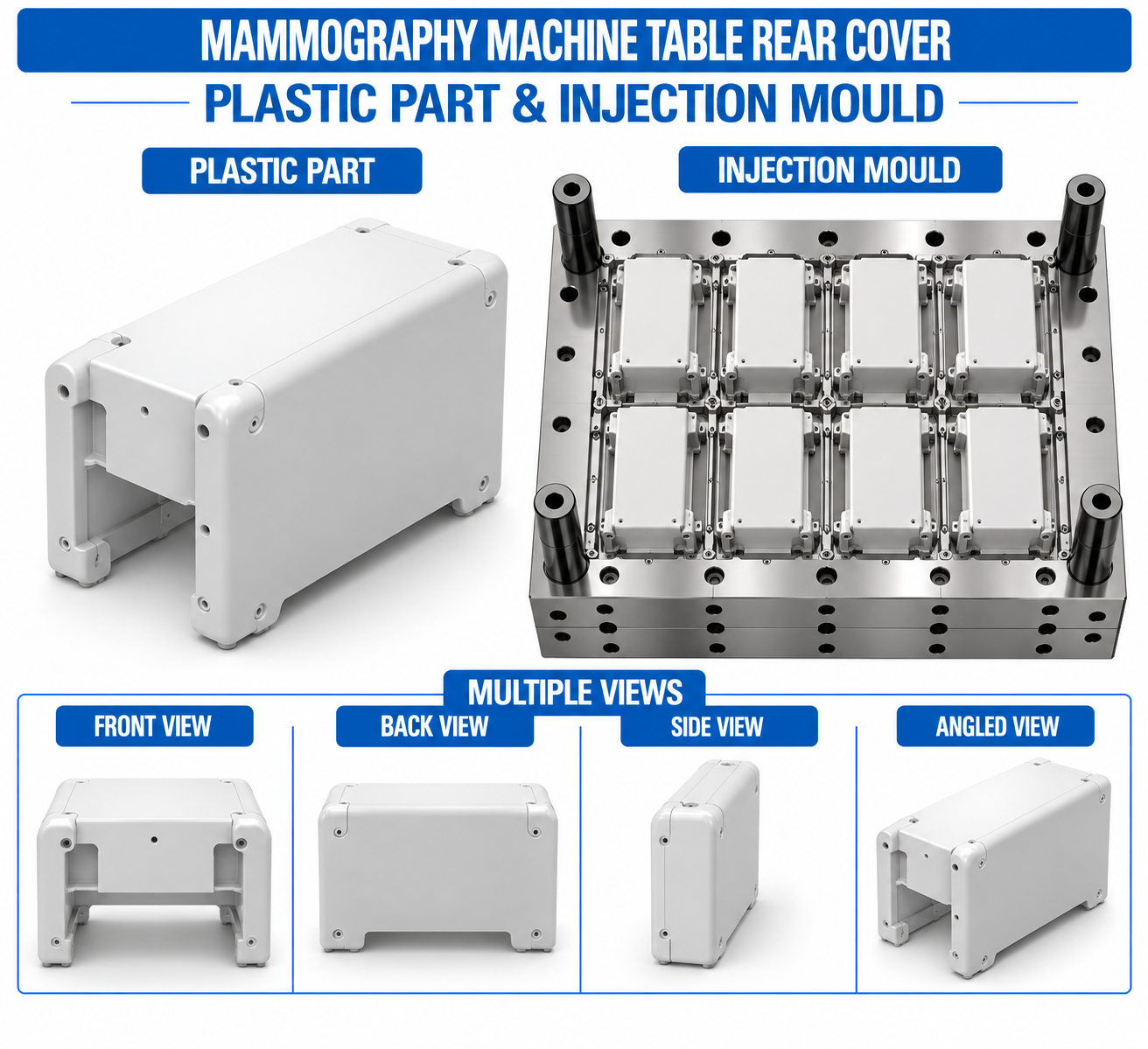 Mammography Machine Plastic Table Rear Cover Mould and Moulding Service